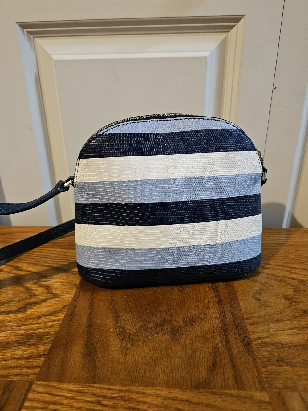 kate spade Navy & White Striped Crossbody Bag